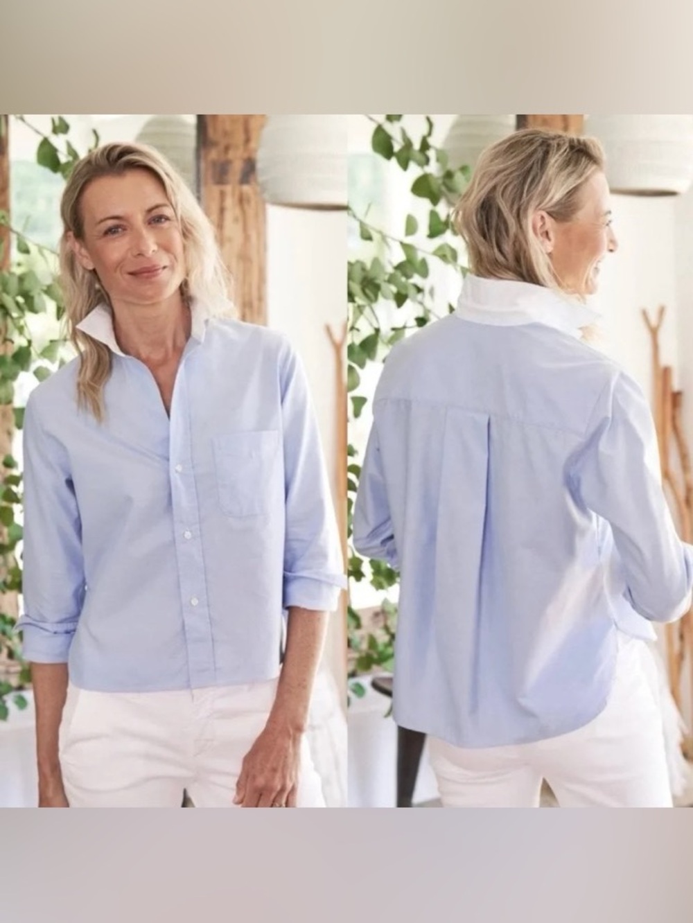 Frank & Eileen Silvio 100% Cotton Button Down Size S